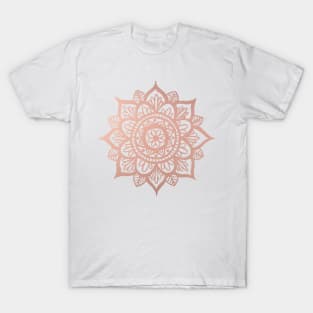 Rose Gold Mandala T-Shirt